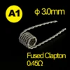 48PCS/Box 3.0mm High Quantity PreBuild Coils DIY Alien Fused Clapton/Flat/Mix Twisted/Hive/Quad/Tiger Watercolor Accessary 5