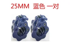 Quick Release Barbell Clamps for Weightlifting and Strength Training (Set of 2) (25mm blue pair)