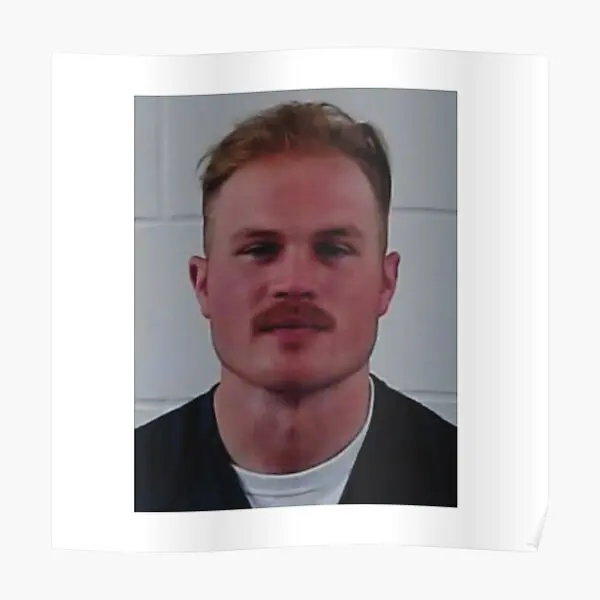 

Плакат Zach Bryan Mugshot художественный Декор забавная настенная комната винтажная живопись домашняя роспись Декор печать современная картина без рамки