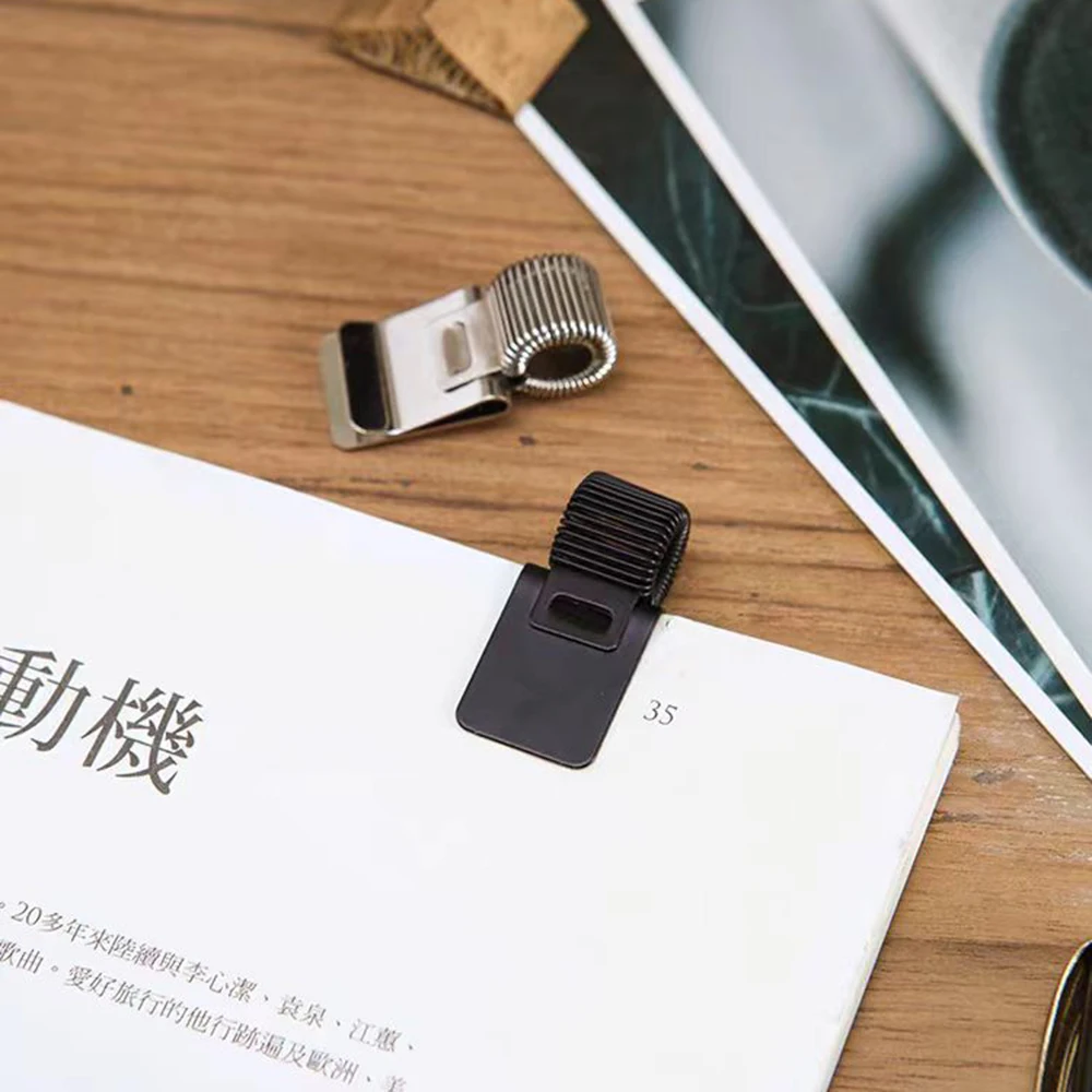Pen Holder Pen And Brush Holder Pen Loop Pen Clip 1/3PCS Notepad Portable Spring Pen Slot Multifunctional Telescopic Spring Electroplating Pen Clip Fixed Stationery Accessories