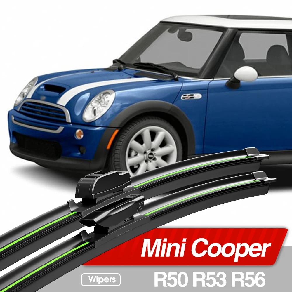 For Mini Mini Cooper R50 R53 R56 2001-2013 Front Windshield Wiper Blades 2pcs Windscreen Window Accessories