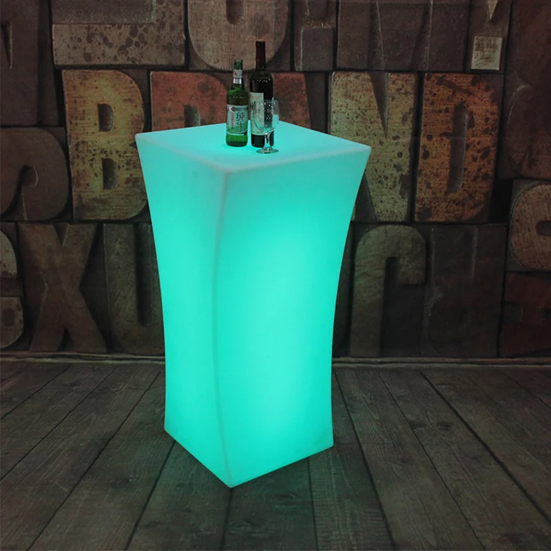 Reaq Led Light Up Leisure Table 54*54*110cm Night Club Party Furniture