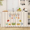 Kitchen Cabinet Curtains Home Decor Short Cabinet Curtain Shelf Short Privacy Curtains Dust Oil Fume Proof Cabinet Skirt Curtain 4
