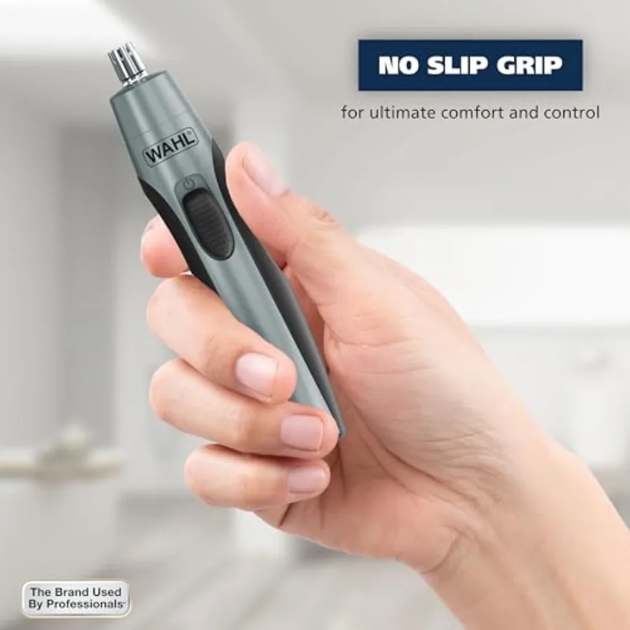 Clipper Battery Operated Precision Ear and Nose Hair Trimmer for Men Hygienic Nose Trimmer with Rinseable Blade for Easy Cleani