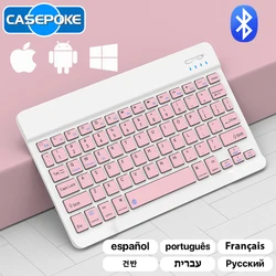 CASEPOKE 10 Inch Bluetooth Wireless Keyboard For Samsung Xiaomi Apple Mobile Phone Tablet Keyboard and Mouse Android IOS Windows