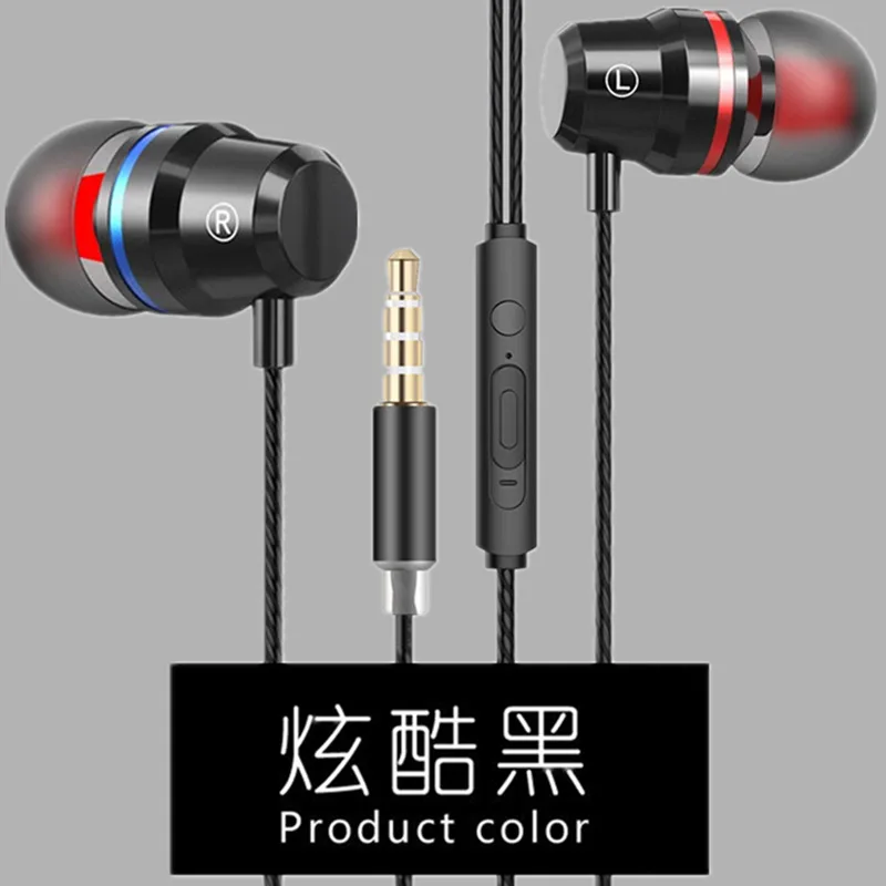 3.5mm Wired Headphones In Ear Headset Wired Earphones With Microphone For Phones Samsung Xiaomi Laptop Earphone Accessories