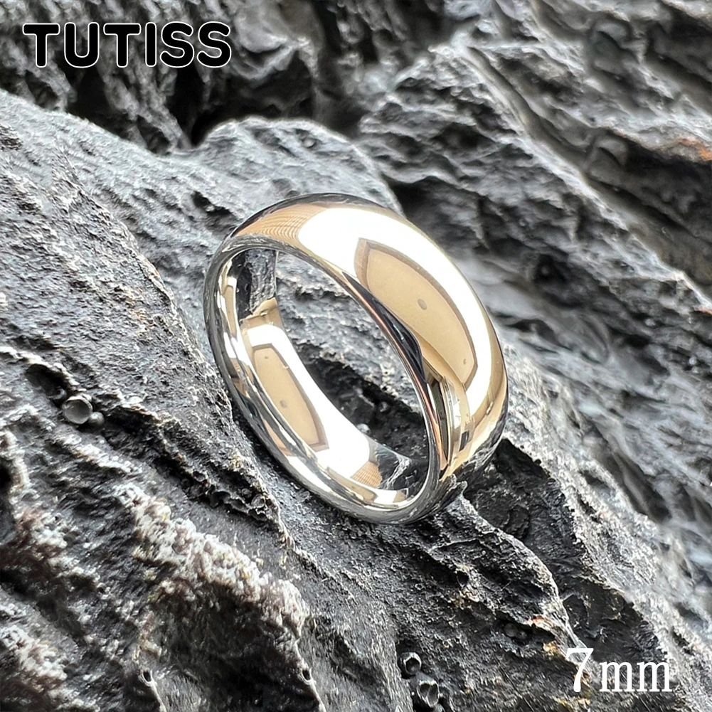 TUTISS 2/3/4/5/6/7/8/10mm Best Seller Tungsten Carbide Ring Men Women Shiny White Gold Color Wedding Band Comfort Fit
