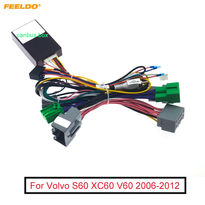 Car Audio Wiring Harness With Canbus Box For Volvo S60 Xc60 V60 06-12