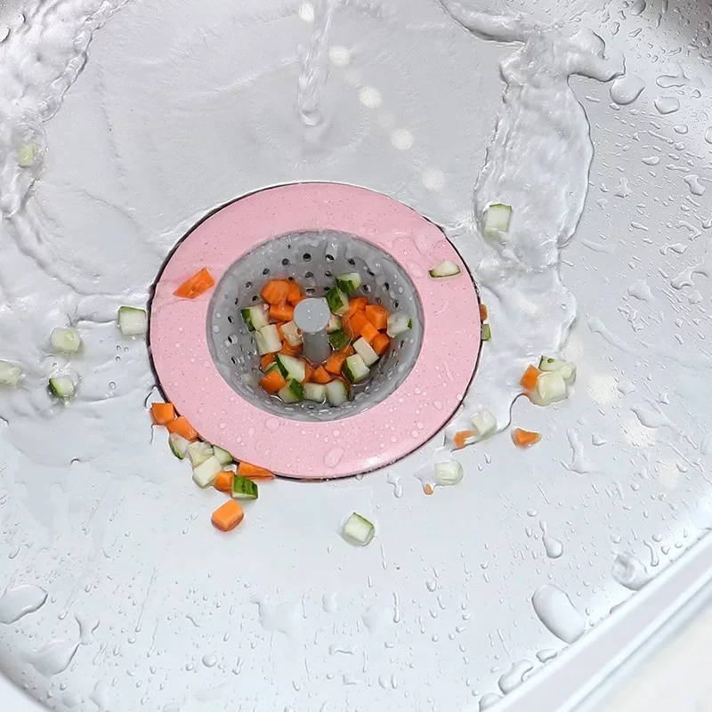 Kitchen Silicone Sink Strainer Waste Plug Strainer Bathroom Drain Sink Cover Sewer Hair Filter Bathroom Sewer Filter Pool Seal 3