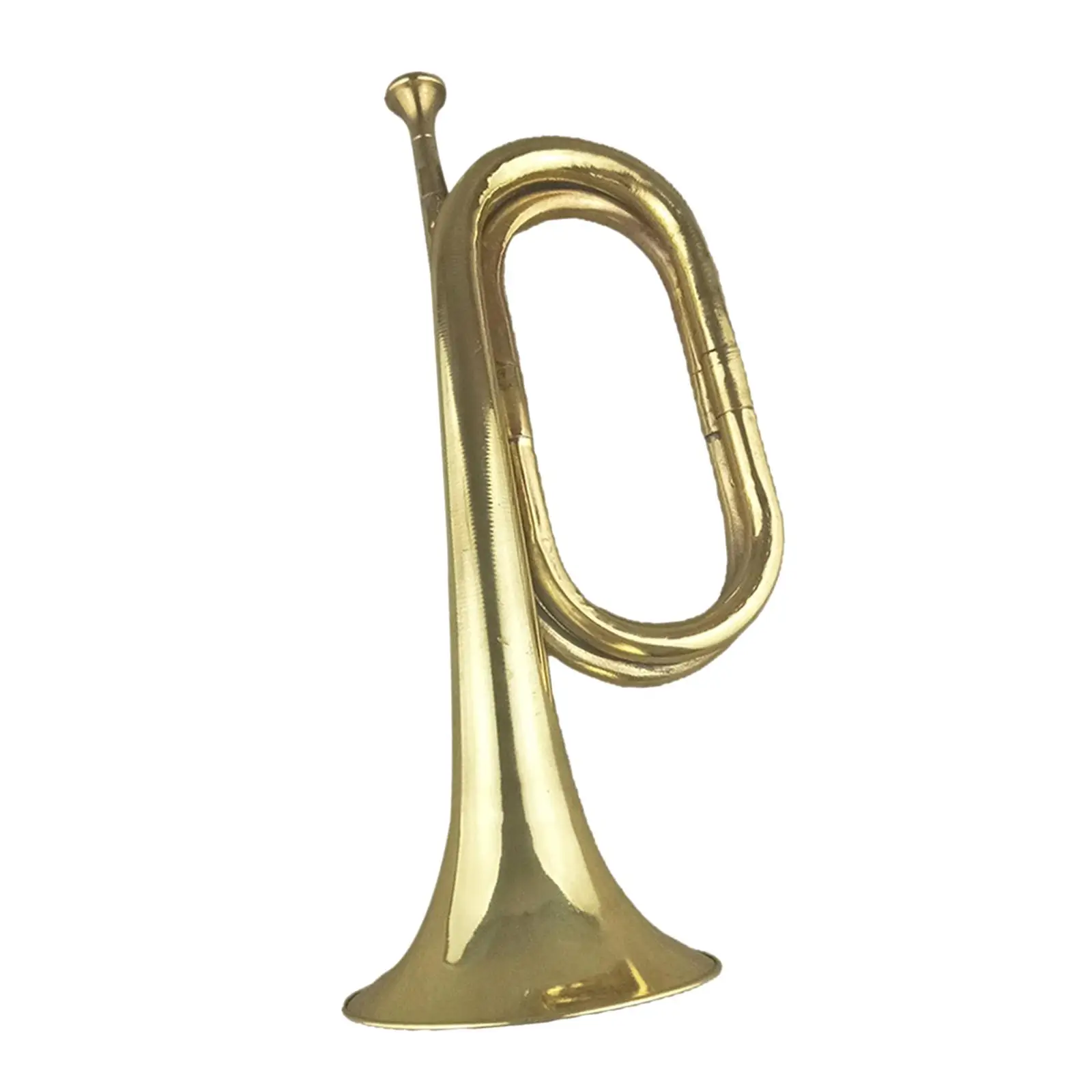 Brass and Copper Bugle Early Learning Toy Music Instrument Trumpet for Scouting Adults