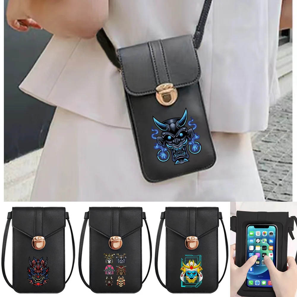 

Universal Phone Bag for Phone13 12 11 Pro Max X XS Samsung Xiaomi Huawei Crossbody Bags Women Card Pack Purse Monster Pattern