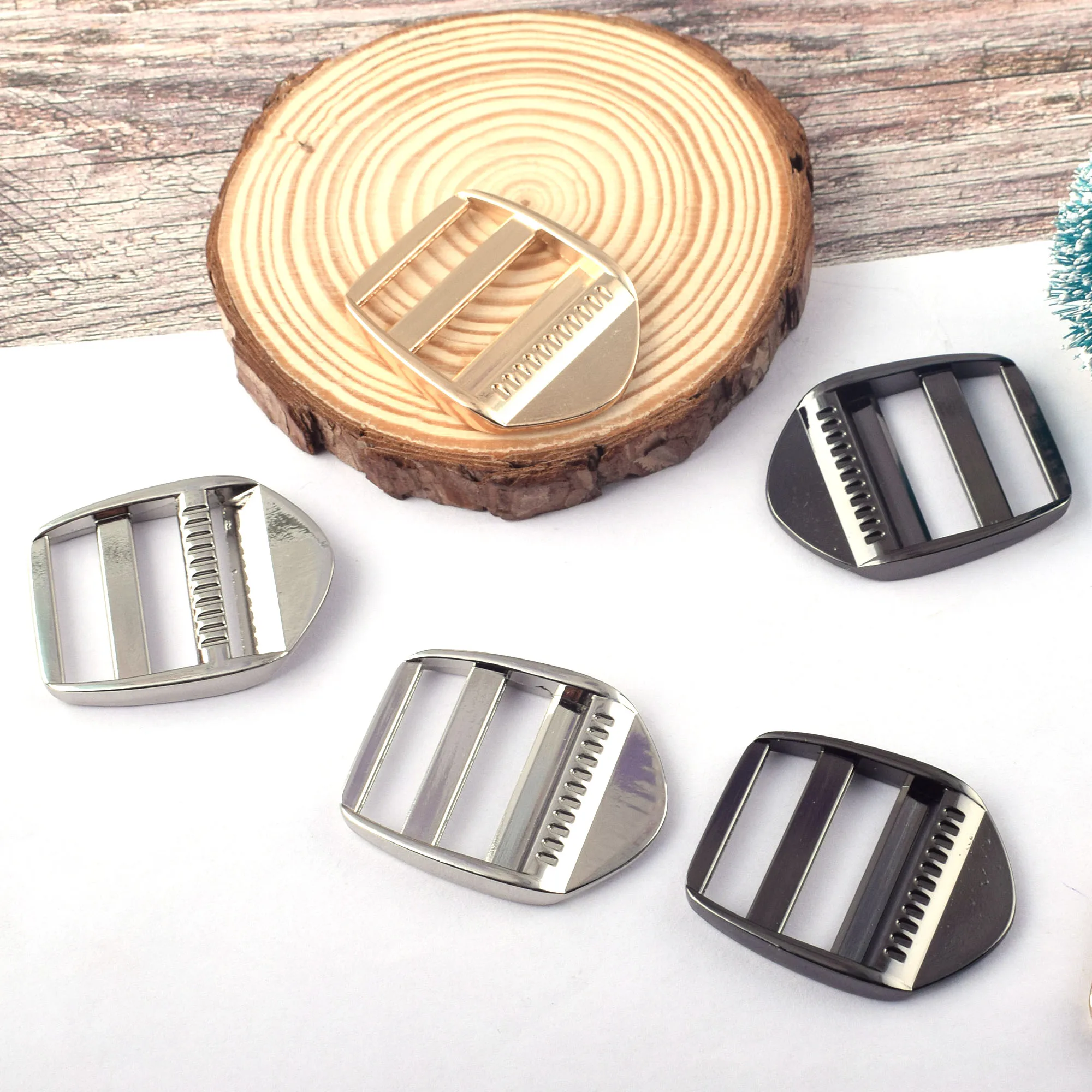

Metal Rectangle Slide Buckle Bag strap buckle Hardware Bar Slide Strap Adjuster Sewing Bag Belt Wallet Clothes Centre Bar Buckle