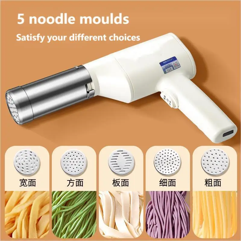 Wireless-Hand-Automatic-Noodle-Machine-5-Moulds-Noodle-type-Lithium ...