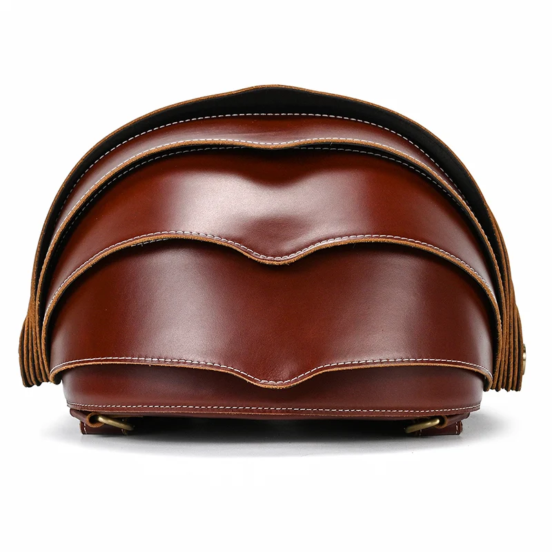 Designer Red Leather Backpack Bag