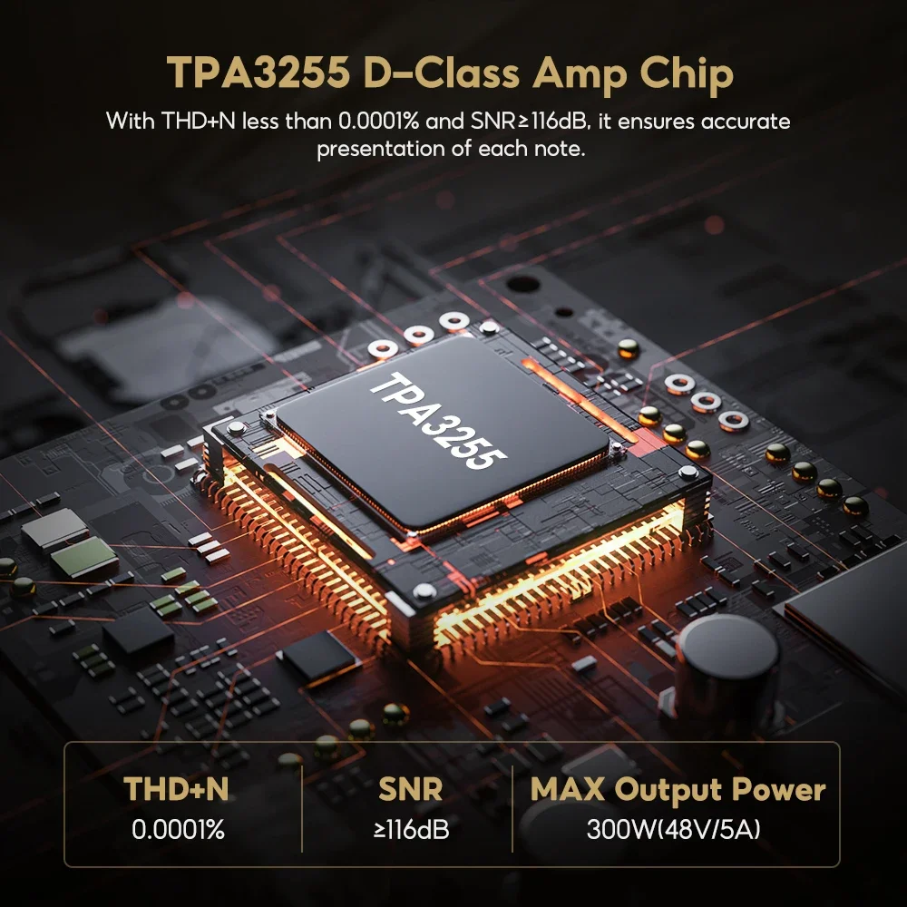 AIYIMA Audio A70 MONO TPA3255 PFFB mono 2.0/2.1/5.1/7.1 Power Amplifier 300W Class D Digital Amp with XLR RCA Trigger Input 3