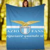 Lazio Logo Blanket Oversized Winter Bed Blankets Offers Plaid Cute Throw Blanket Fluffy Interior for Home Microfiber Bedding 3