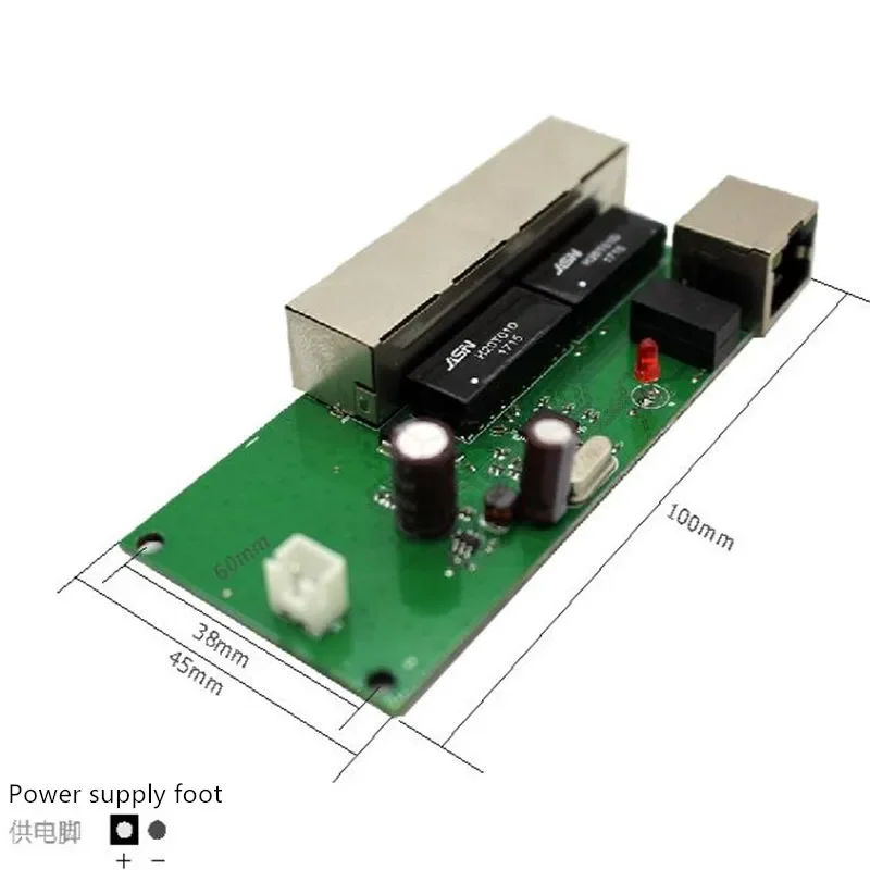 이더넷 스위치 모듈 PCBA 보드, OEM 마더보드, asic 마이너, 5 포트 이더넷 스위치 회로 보드, 10 mbps, 100mbps, 8 포트