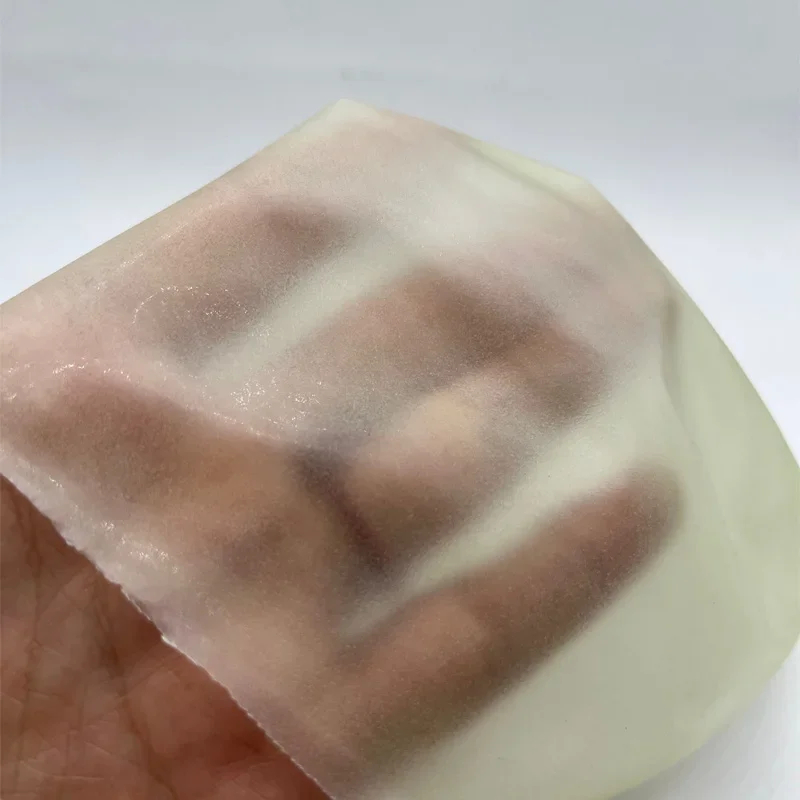Green Transparent Pu Skin Wig Caps for Making Men's Toupee wig hair topper Wig Accessories wig caps