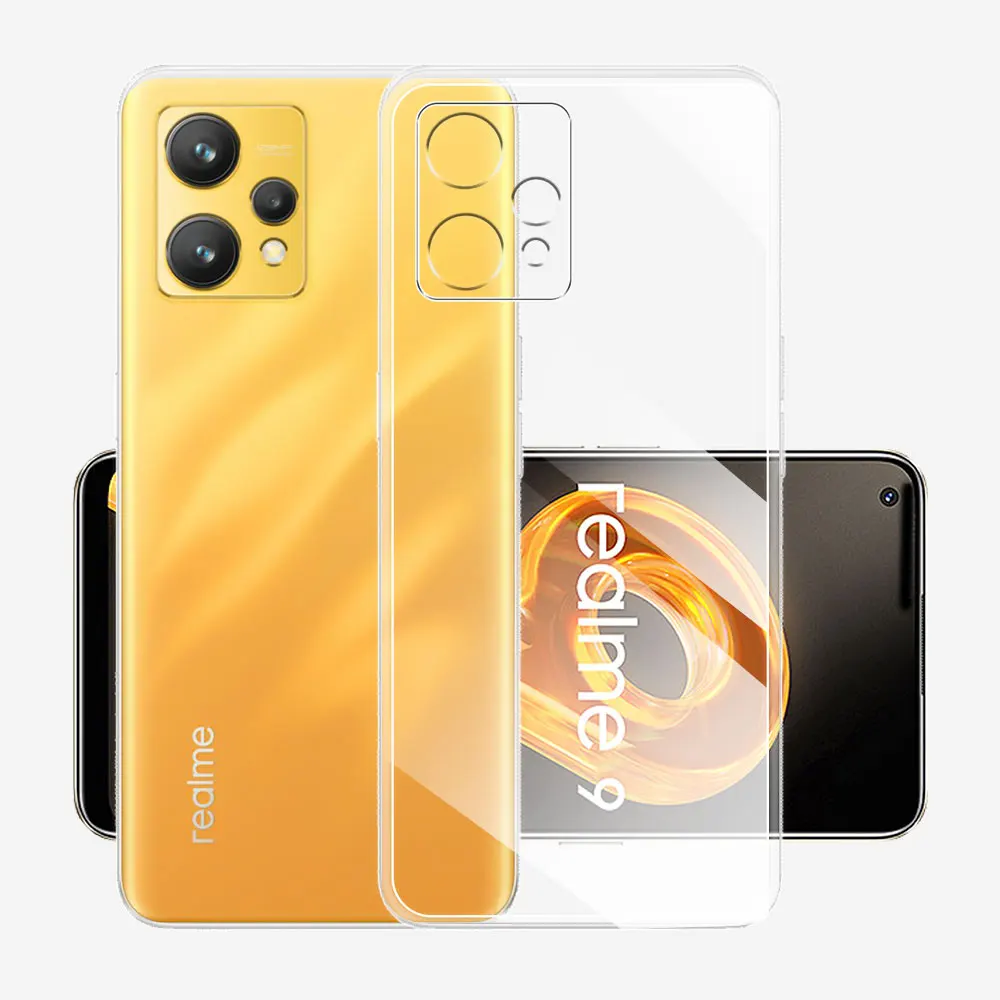 Clear Silicon Soft Cover Ultra Thin Bumper Coque for Realme 9 Series and Pro Plus