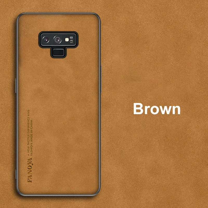 Elegant Matte Silicone & PU Leather Back Cover – Premium Luxury Phone Case