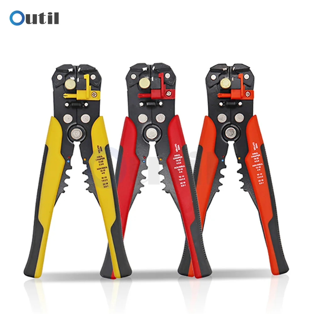 

Wire Stripper Stripping 24-10AWG Multifunctional Pliers for Cable Cutting Crimping Terminal 0.2-6.0mm Automatic Hand Tools