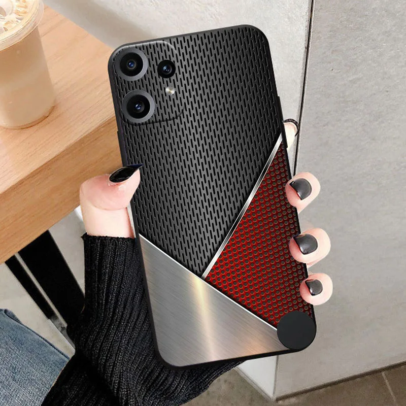 Luxury Fashion Black Silicone Back Cover - Soft TPU Shell Case