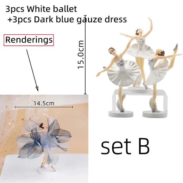 Topper Cupcake Ballerina - 12 Pezzi Decorazioni Torta Compleanno - Foto 6