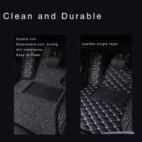 Custom Car Floor Mats Anti-slip Wear Resistant A2 A3 A4 A5 A6 2004-2023 Q3 Q3 Q4 Q5 2006-2025 Carpets Foot Coche For Audi A1 4