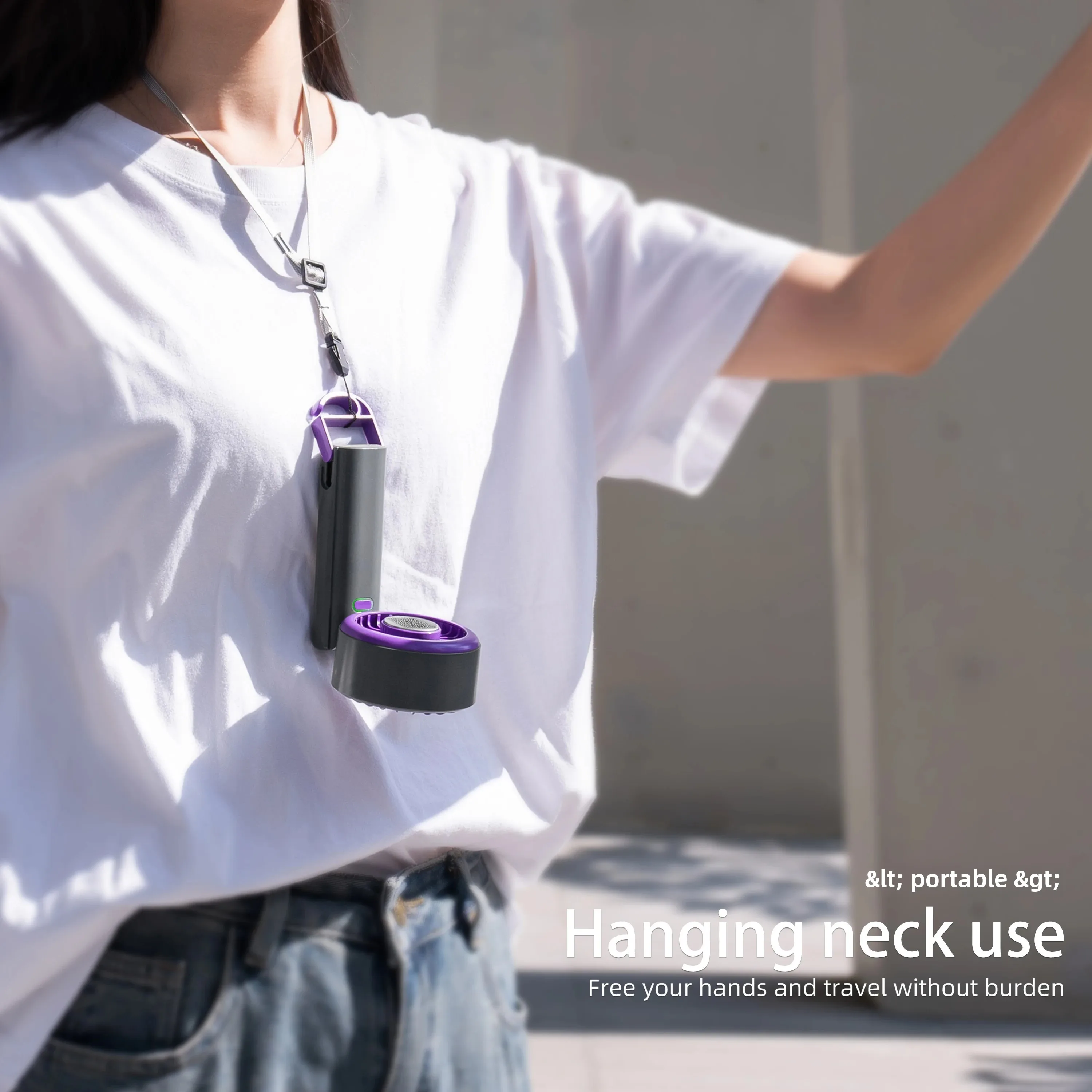 Newstyle Handheld Mini Turbo Fan 100 Wind Speeds Adjustable 4000mAh Batteries Cold Compress Mini Personal Fan USB Charging