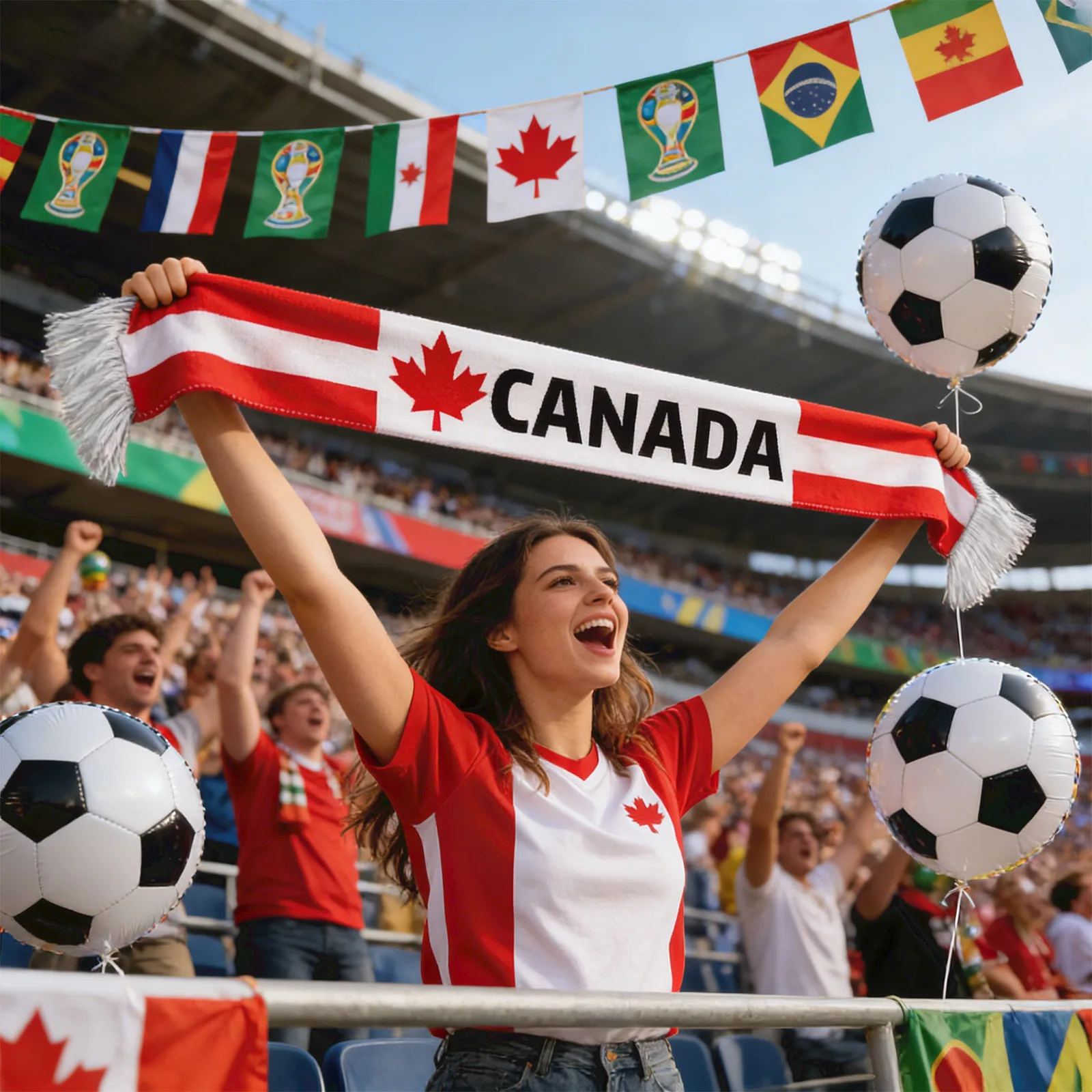 National Football Team Fan Scarf for Cheering and Support