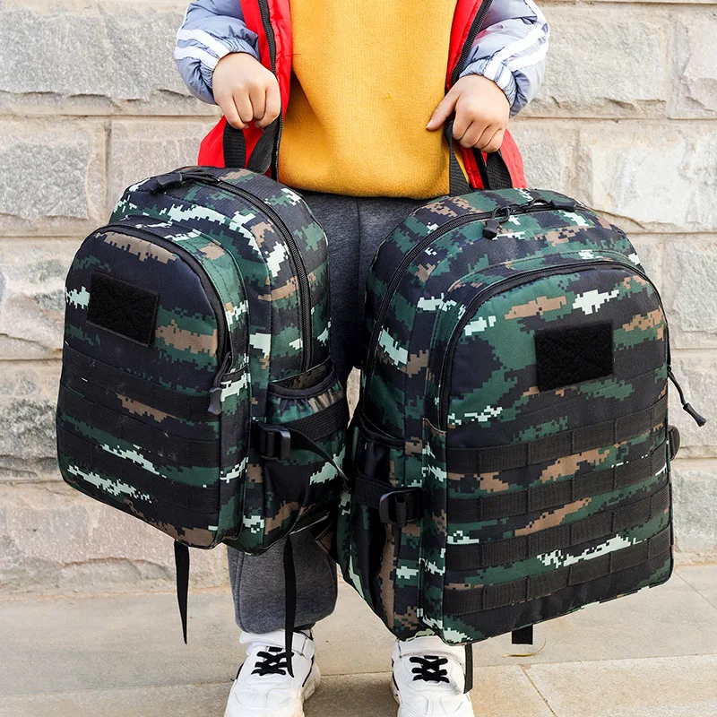 Children Tactical Backpack Small Student School Bag Kids Outdoor Hiking ...