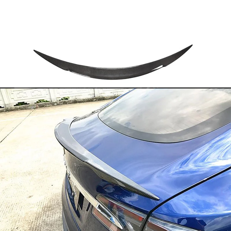 

OEM ODM Carbon Fiber Rear Trunk Spoiler Wing for Tesla Model S 2014-2023