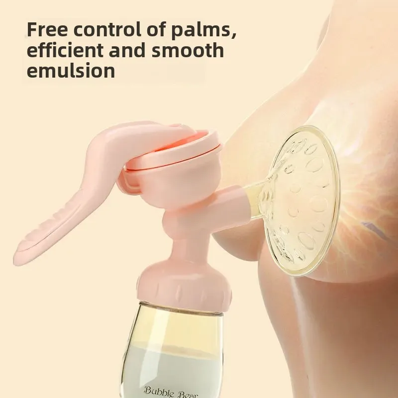 Bubu Bear Manual Breast Pump High Suction Painless Comfortable Portable Silent Breast Extractor For Pregnant Women Postpartum Su