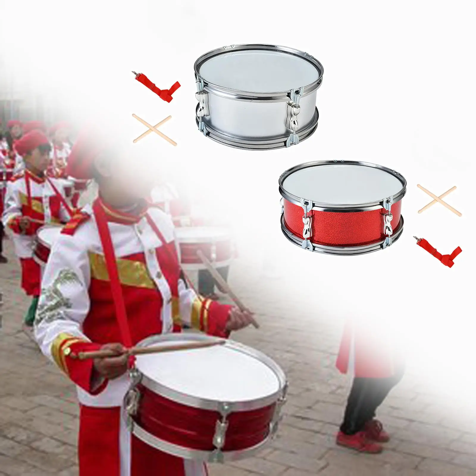 11-inch Lightweight Snare Drum with Shoulder Strap Portable Practice Drum for Kids Teens & Beginners Perfect Musical Gift musical percussion instruments snare drum practice pad