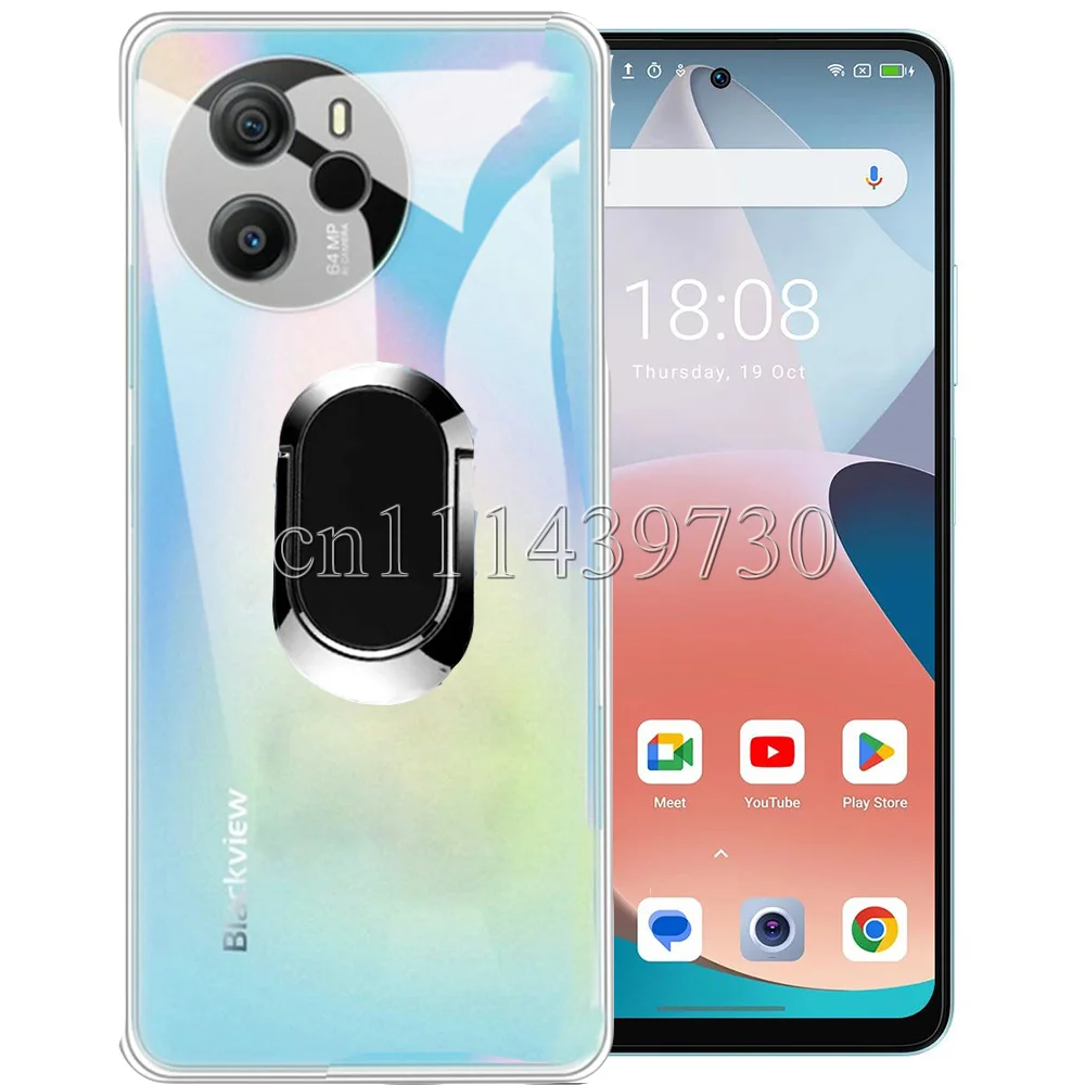 Противоударный кольцевой держатель для Blackveiw Shark 8 Чехол Мягкий Силиконовый ТПУ защитный держатель кронштейн для Blackveiw Shark8