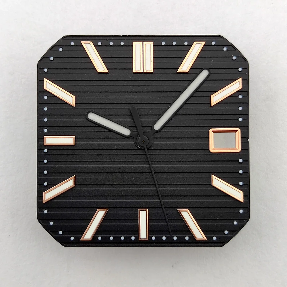 Men's Automatic Watch Kit - Square Dial, Waterproof 316L Stainless Steel Case