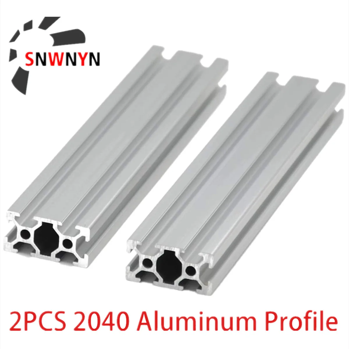2PCS Aluminum Extrusion Profile For CNC 3D Printer Parts CZ Length 100mm-1200mm European Standard