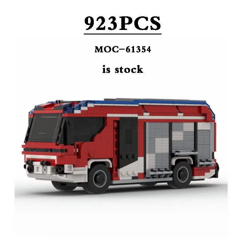 

Hybrid Fire Truck Engine MOC-96322 Fire Truck City Fire Building Block Toy Model 923PCS DIY Birthday Gift Kids Christmas Gift