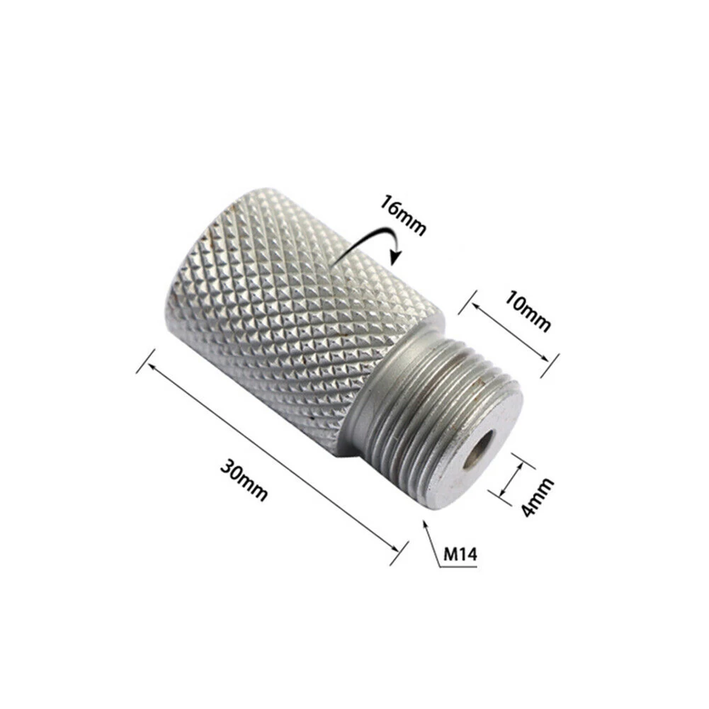 Portatile Durevole Vendita Calda Bella Manica Per Trapano Pratico 1Pc 4-10Mm Boccola Jig Legno M14 Argento Strumenti In Acciaio Inossidabile