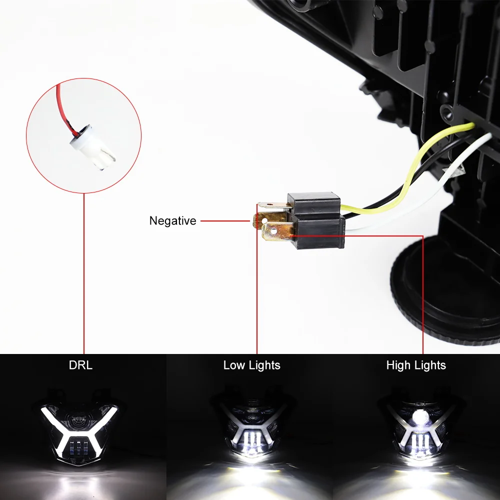 LED Projector Headlight for Kawasaki Z650 Versys-X300 KLE300 2017