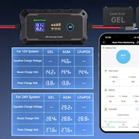 Contrôleur de charge solaire sans fil, panneau solaire intelligent, 20 A, 12V, 24V, BT, BatBR, Sochi, 20 A, MPPT, Sunrock 20Pro 3