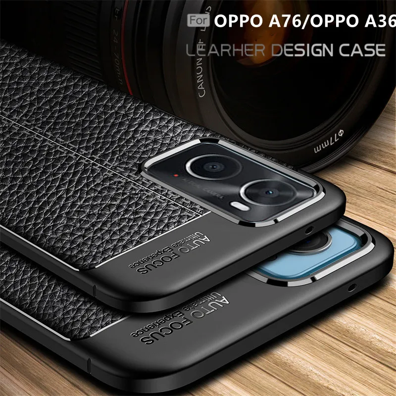 Per Cover Oppo A76 Custodia Per Oppo A76 A 36 76 A36 Capas Paraurti Posteriore In Morbida Pelle Tpu Antiurto Per Fundas Oppo A76 Cover