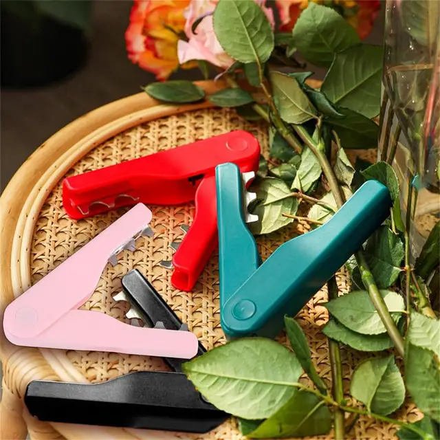 Rózsa Virág Sztriptíz Tövis Levél Diy Vágott Szerszám Ágak Eltávolító Kényelemmel Markolat Virágbiztonsági Fogók Kerti
