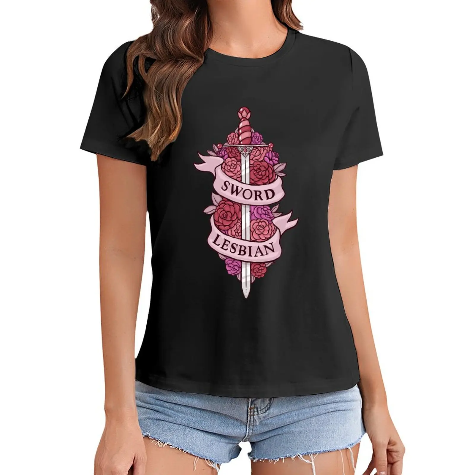 

SWORD LESBIAN T-Shirt quick-drying quick drying workout shirts for Women loose fit