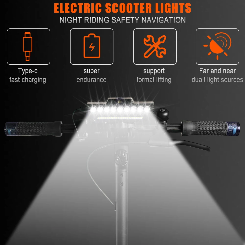 Universelle Hochleistungs-Frontleuchte für Elektroroller Scheinwerfer für M365 Mi4 Mi5 5Pro für G30 G2 für Kugoo Fit Hiboy Lampe – Detail 2