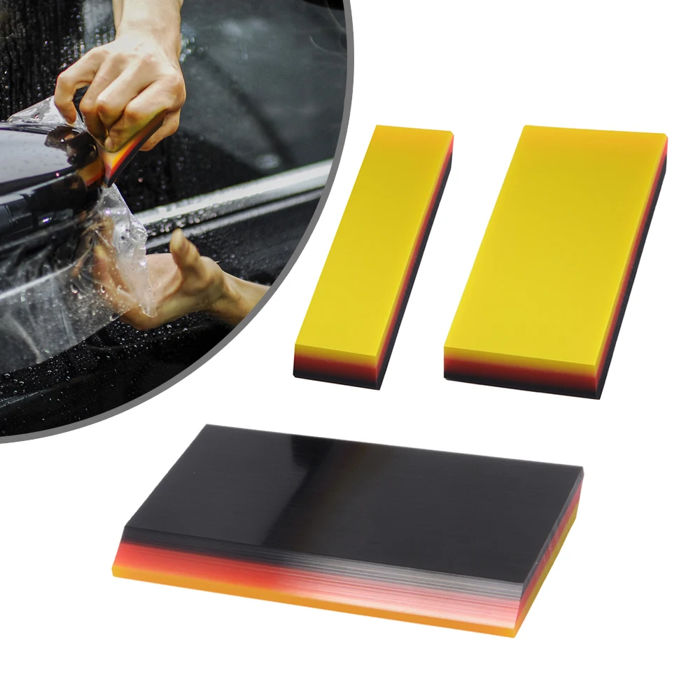 EHDIS PPF Soft Squeegee Rubber Blade Car Film Vinyl Application No-Scratch Water Removal Scraper Household Glass Wrapping Tool