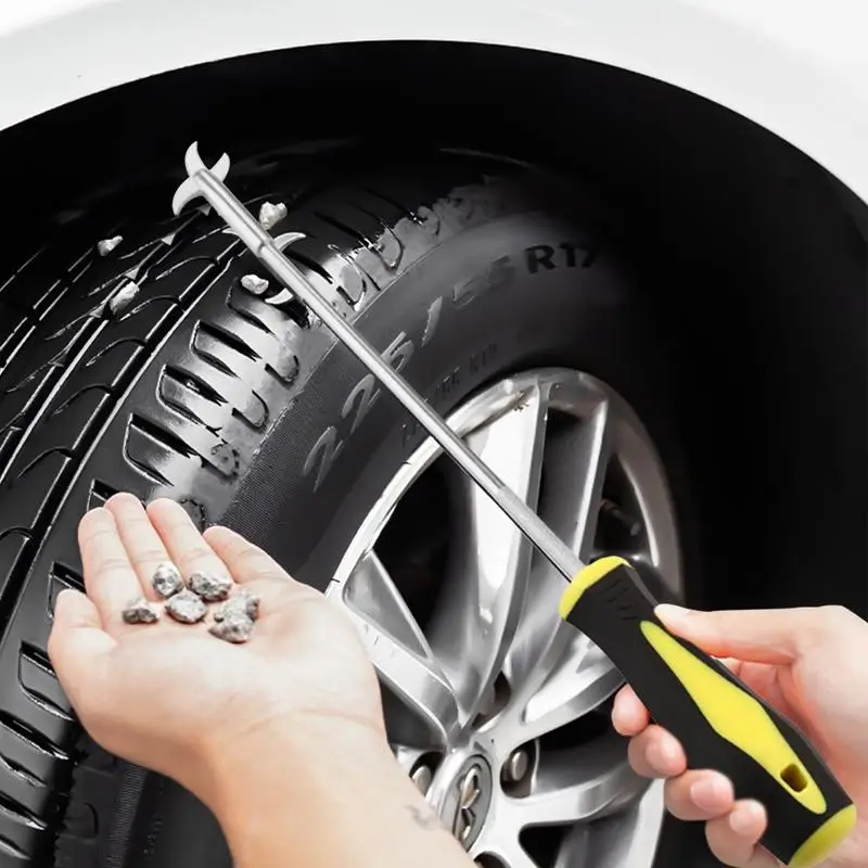

Car Tire Cleaning Hook Tire Stones Removing Tool Multifunctional Sturdy Heavy Duty Car Tire Stone Removal Tool For Auto Tire