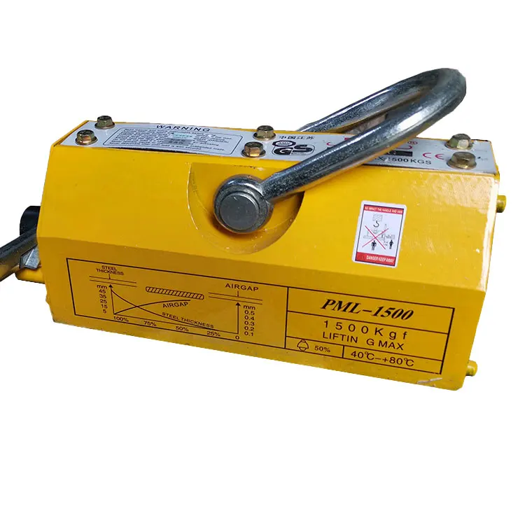 

hot sale 1500 KG super permanent magnetic chuck plate lifter