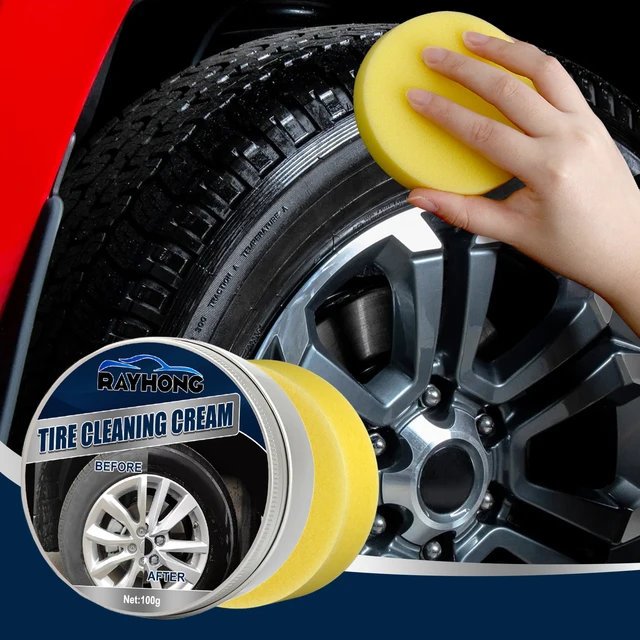 LKB TYRE RIM NOURISHING CREAM 100ml Tyre restoration wax Tryre Care Cream  Protect Vehicle Tyre Rim Cream