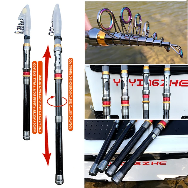 Carbon Fiber Telescopic Fishing Rod Combo 3